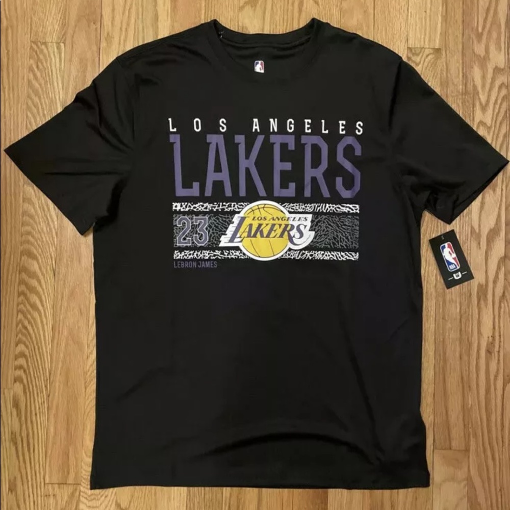 NBA LeBron James LA Lakers Black T-Shirt